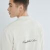 White Long Sleeve Luminis Embossed Sweatshirt