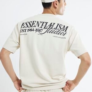 White Regular Fit Essentialism T-Shirt