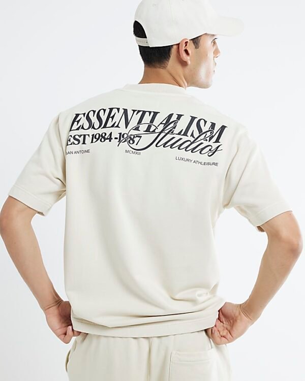 White Regular Fit Essentialism T-Shirt