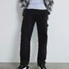 Black Straight Leg Carpenter Jeans