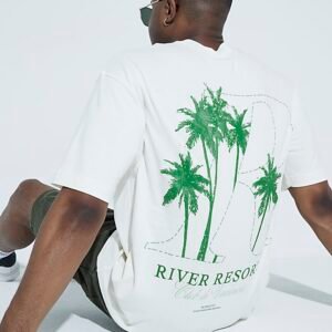 Beige Short Sleeve River Resort T-Shirt