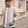 Grey Bomber Jacket