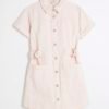 Girls Pink Short Sleeve Shift Dress