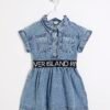 Mini Girls Blue Denim RI Waistband Dress