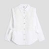 Girls White Lace Shirt