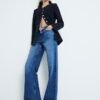 Blue Denim Relaxed Straight Jeans