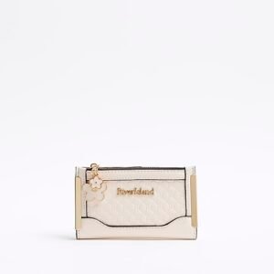 Cream Patent Monogram Mini Purse